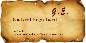 Gauland Engelhard névjegykártya